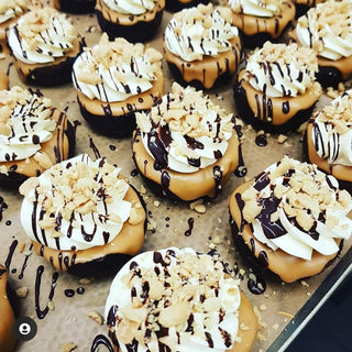 Schoko Erdnuss Cupcakes - 4er-Box