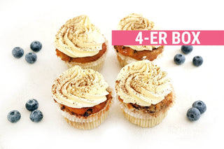 Zimtige Pflaume Keto Cupcakes - 4 Stück